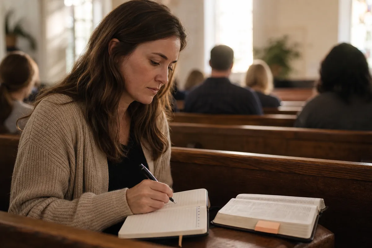 Illustration supporting How to Take Sermon Notes You'll Actually Reread Later