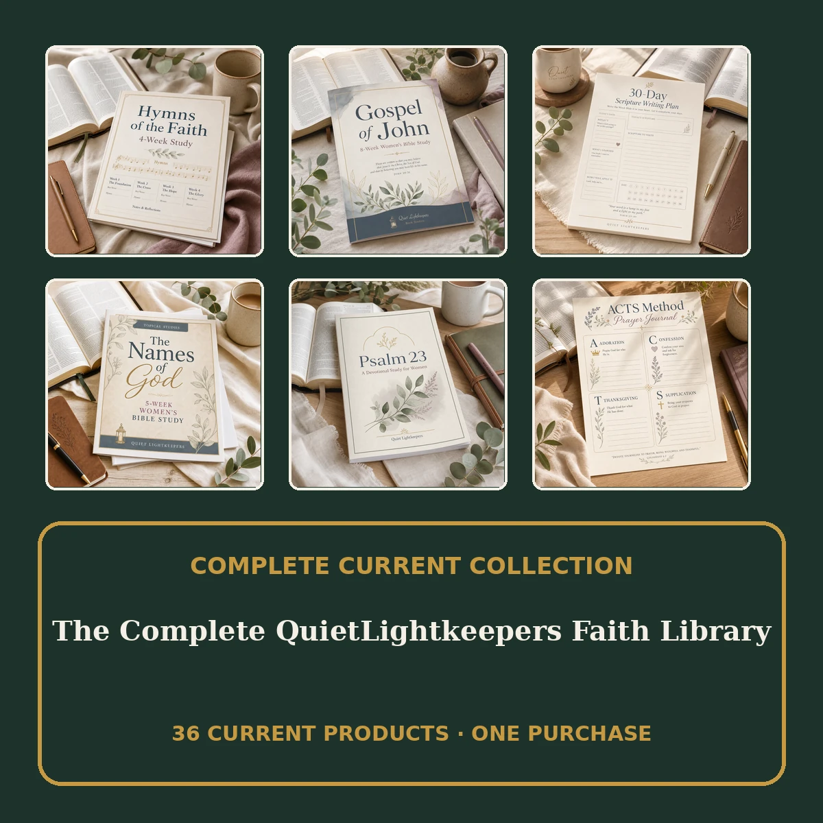 The Complete QuietLightkeepers Faith Library — 36 Printables