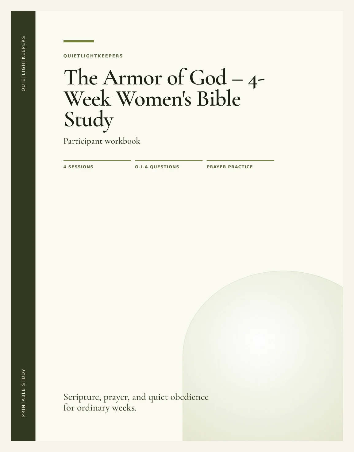 The Armor of God — 4-Week Women's Bible Study — Study Armor Of God Actual Buyer Preview 3