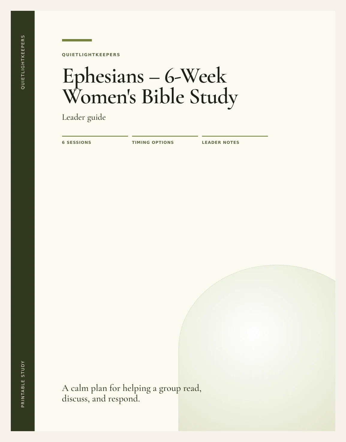 Ephesians — 6-Week Women's Bible Study — Preview page 1