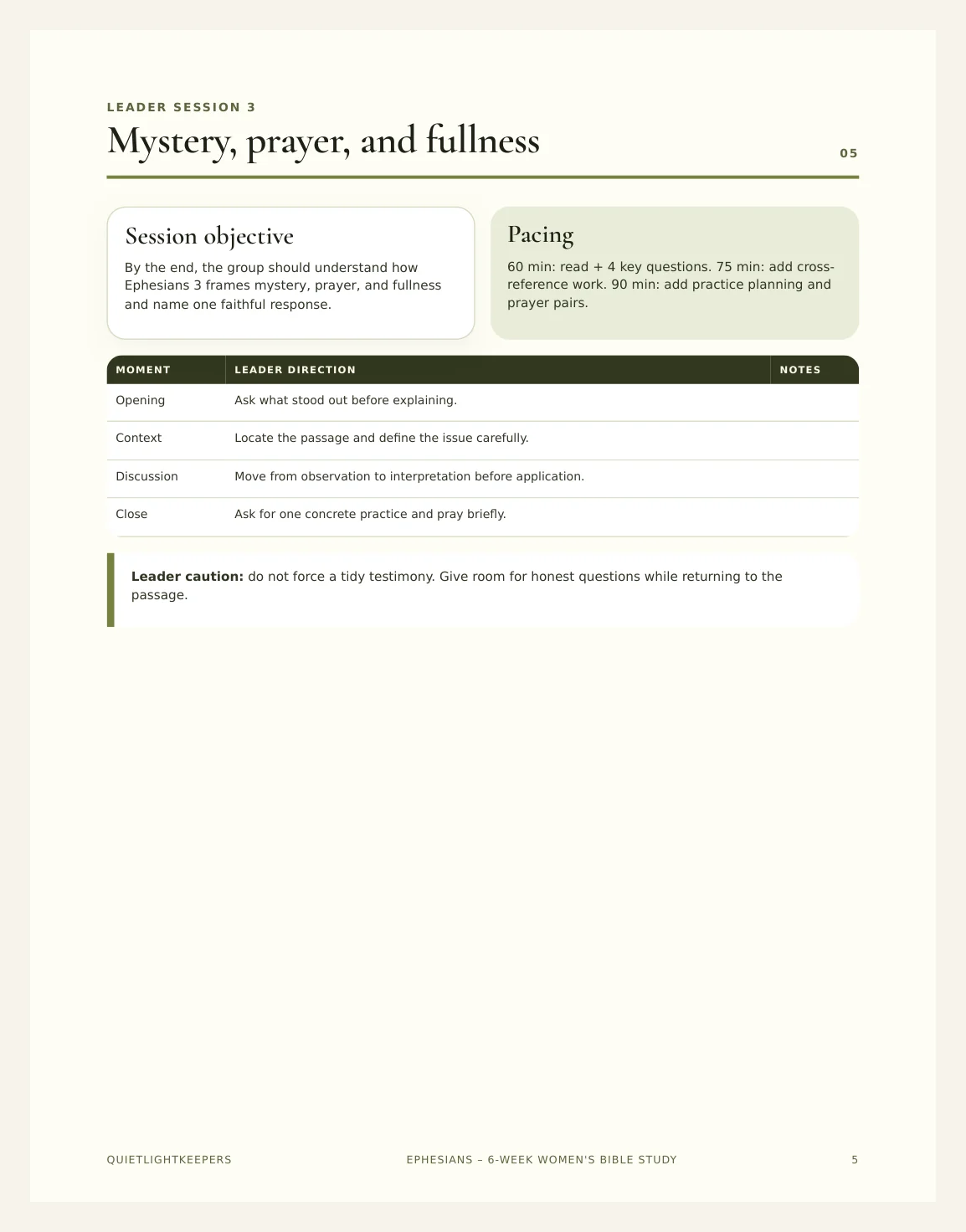 Ephesians — 6-Week Women's Bible Study — Preview page 2