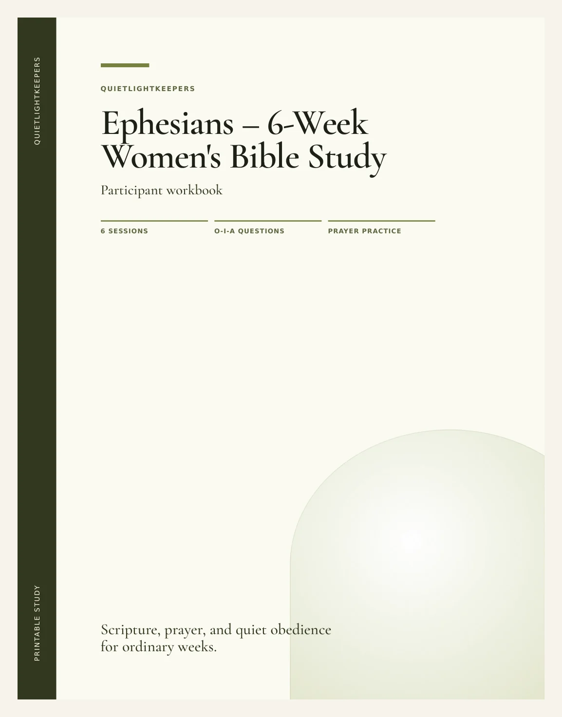Ephesians — 6-Week Women's Bible Study — Study Book Of Ephesians Actual Buyer Preview 3
