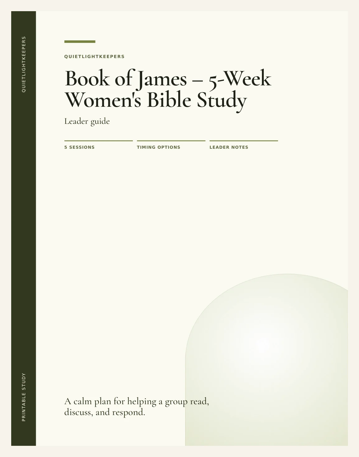 Book of James — 5-Week Women's Bible Study — Preview page 1