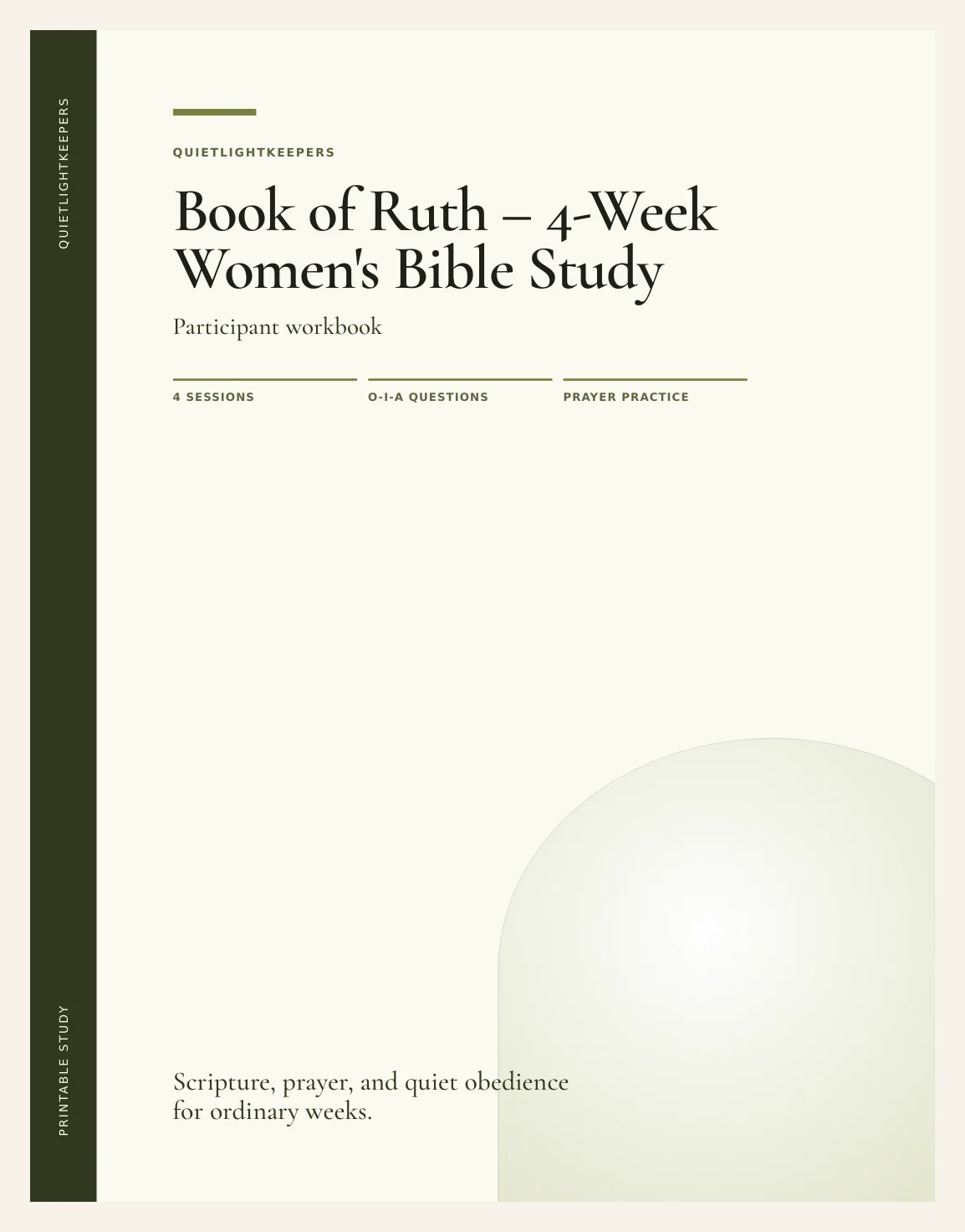 Book of Ruth — 4-Week Women's Bible Study — Study Book Of Ruth Actual Buyer Preview 3