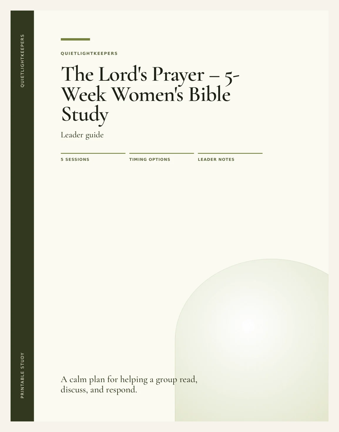 The Lord's Prayer — 5-Week Women's Bible Study — Preview page 1