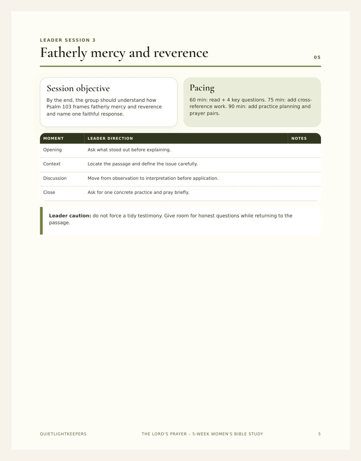 The Lord's Prayer — 5-Week Women's Bible Study — Preview page 2