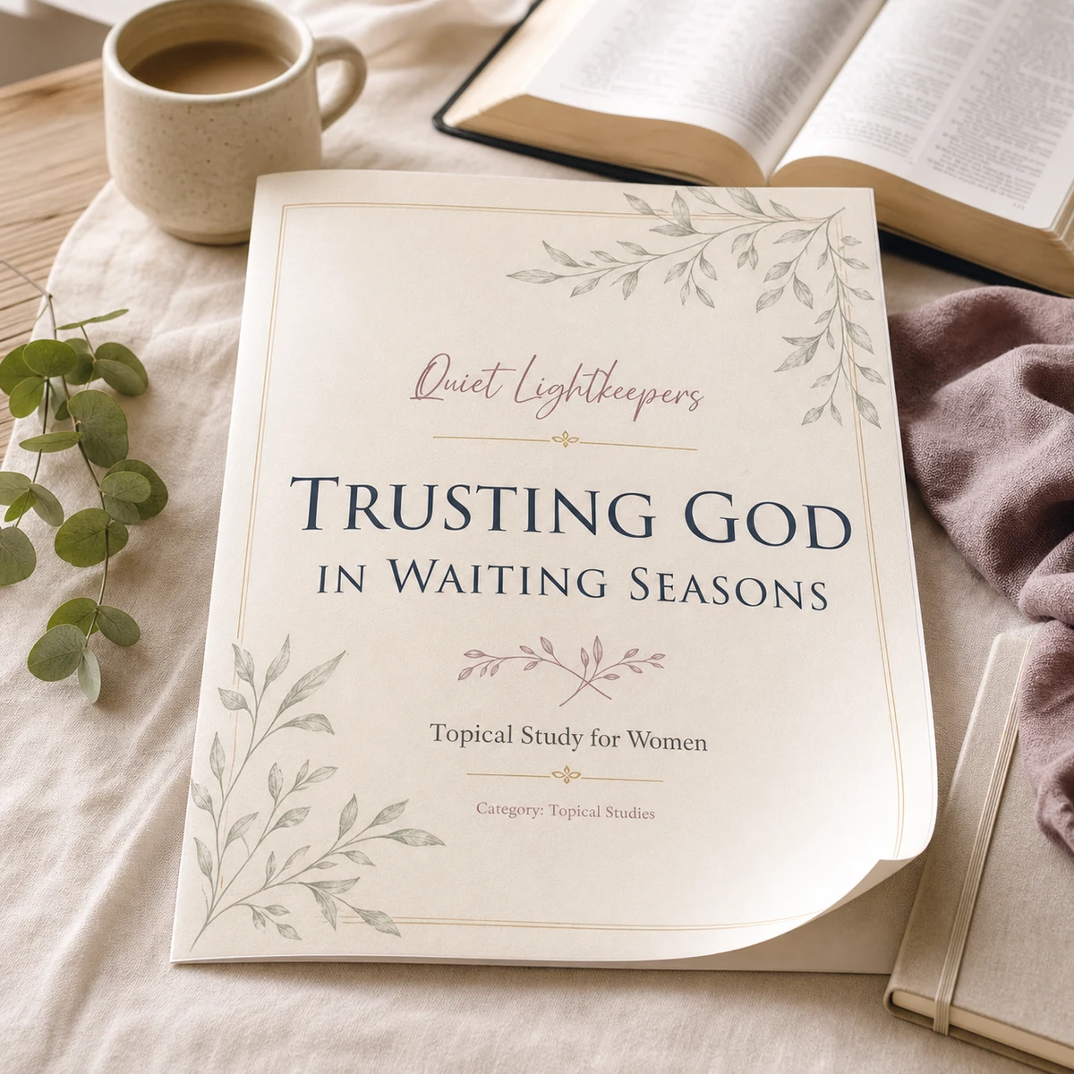 Trusting God in Waiting Seasons — Topical Study for Women — A four-week study for the in-between